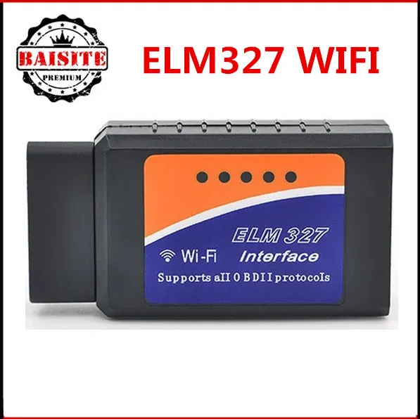 

2017 Best High quality Auto OBDII Code Reader ELM327 WIFI Wireless Supports all OBD2 Protocols wifi elm 327 for iPhone iPad iPod