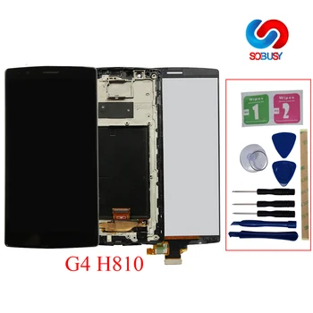 

Original Single SIM for LG G4 H815 H810 H811 LCD Display Touch Screen with Frame Replacment Parts for LG G4 LCD Pantalla Ecran