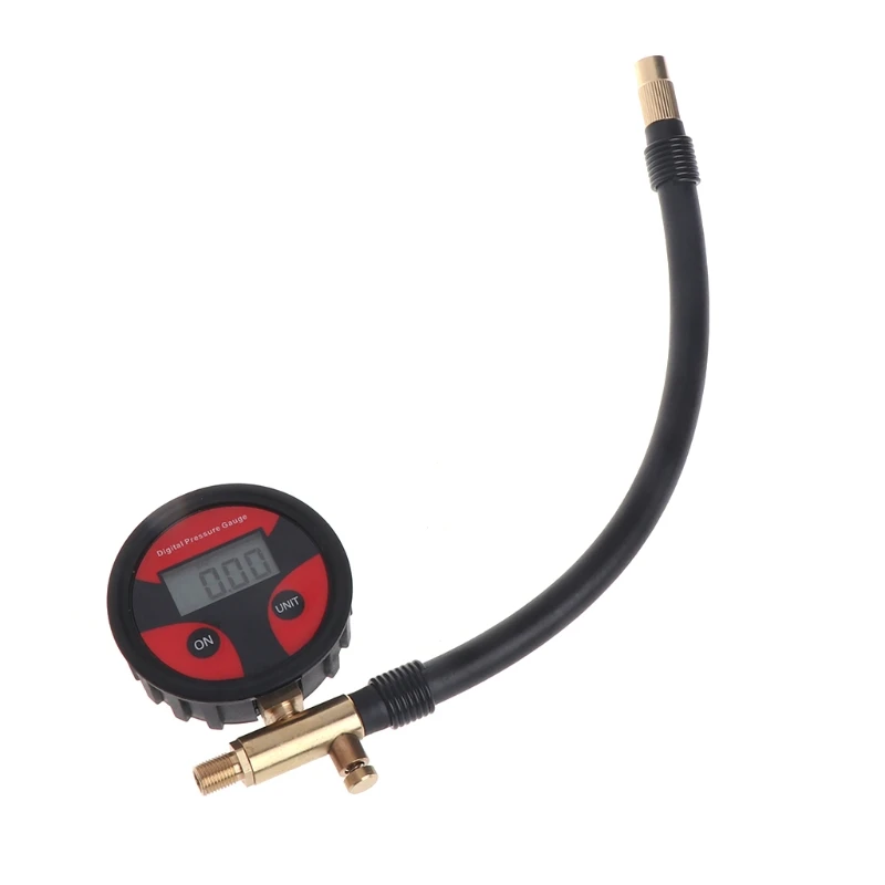 0 200PSI Digital Tyre Tire Air Pressure Gauge LCD Manometer Car Truck