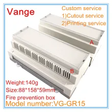 2 шт./партия направляющая распределительная коробка форма из АБС пластмассы корпус 88*158*59 мм противопожарный материал проект коробка