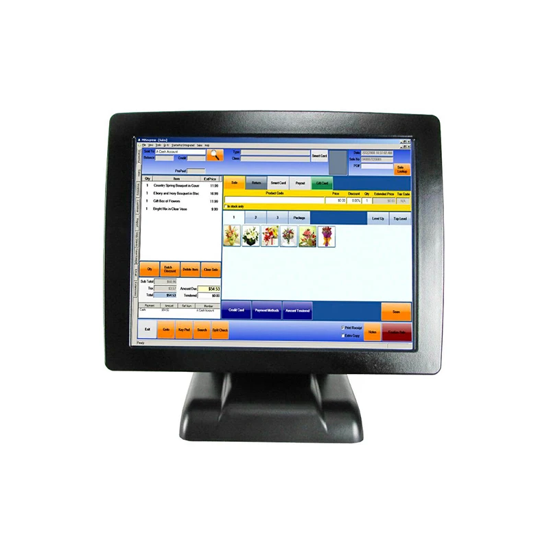 

Retail POS 15 Inch TFT LCD Touch Screen Monitor EPOS System Touch Pos All In One Touch Pos Terminal For Restaurant/Beauty Shop