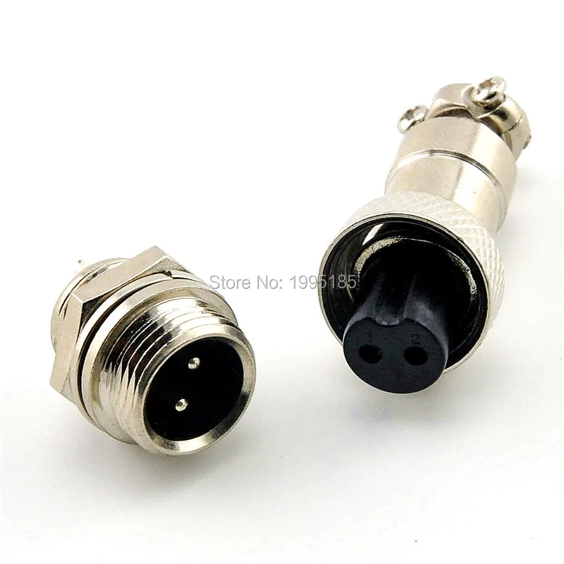 GX12 2 Pin Connector Jack Plug Connector Adapter 12mm 