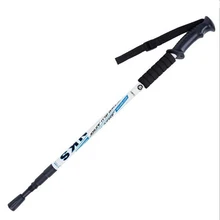 New Sale NECASIL Adjustable Hiking Alpenstock Aluminum Alloy Climbing Walking sticks Telescopic Canes Bastones Skiing Trekking