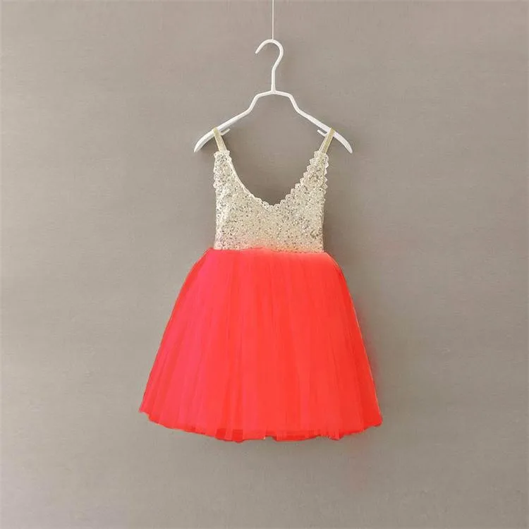 

2017 New fashion Sundress Sleeveless Gauze Ballet Performance Princess party dress 5pcs/ot 4 colours