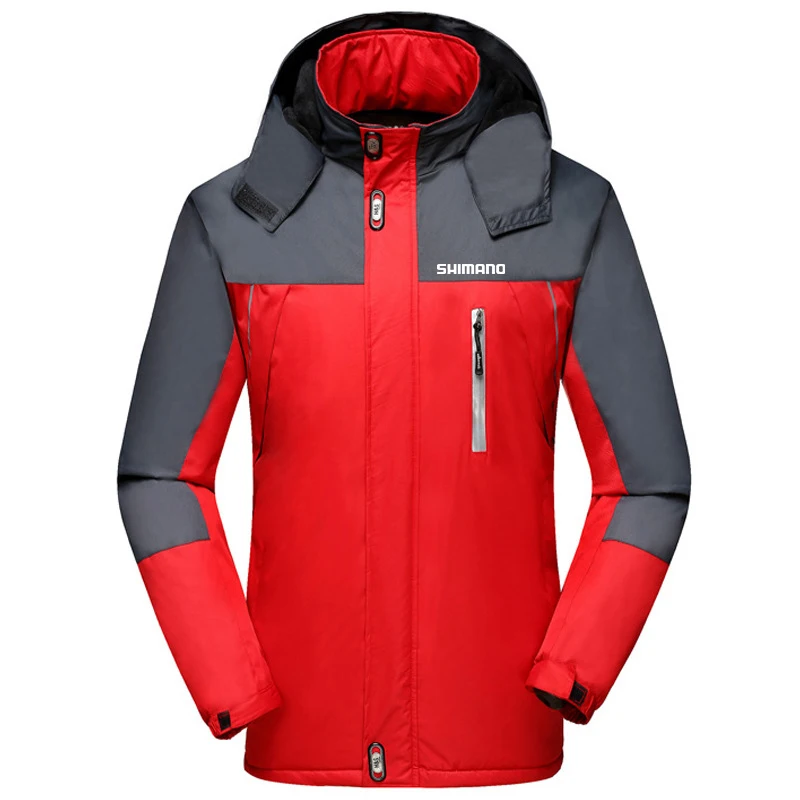 SHIMANO Winter Full Zip Windproof Fishing Jacket For Men Lightweight