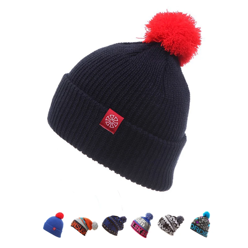Fashion Snowboard Winter Ski Hat Warm Woolen Caps For Men Hats Female Beanies Skullies Beany