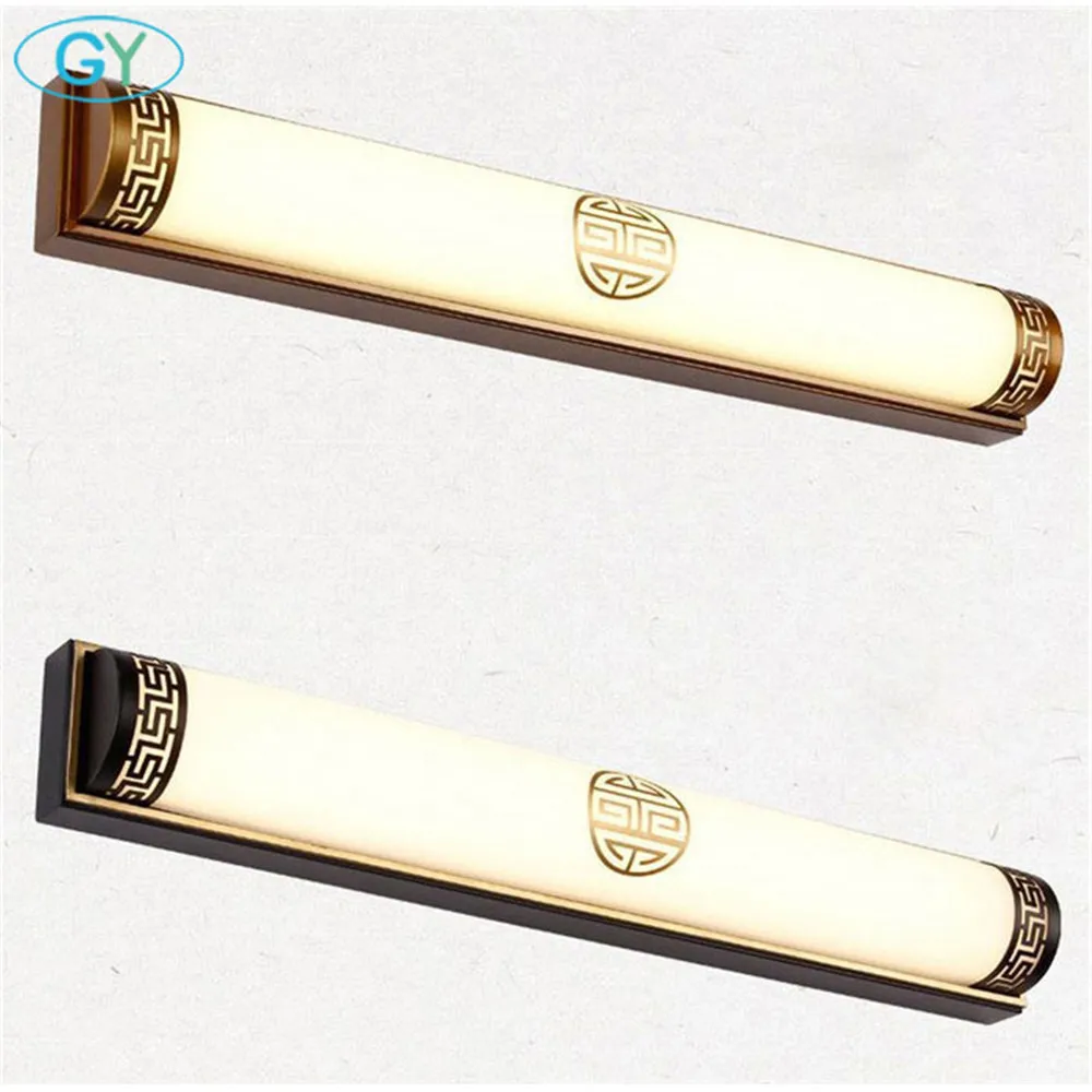 جديد 20 W L48cm 24 W L63cm 32 W led مرآة الجبهة أضواء الرجعية الإضاءة الأوروبية الجدار مصباح أضواء الحمام خمر المرآة البالونية مصباح