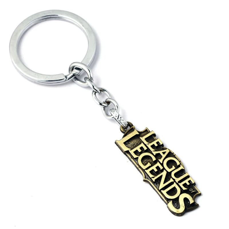 

Online Game LOL Keychain League of Legend Letter LOGO Metal Vintage Pendant Car Key Chains Key Rings for Game Fans Novelty Gift
