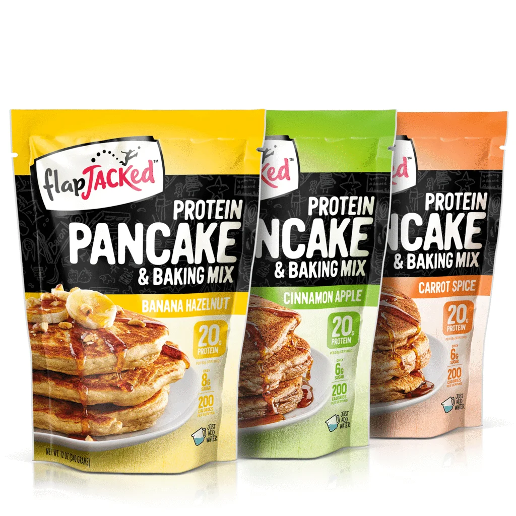 

American FlapJacked High Protein Low Card Pancake Muffin Powder Cake Waffle Pizza Baking Raw Material Powder 340g