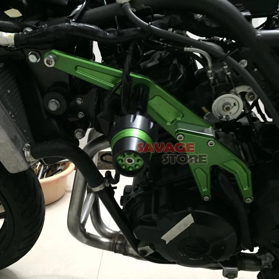 Для Kawasaki ninja300-, ниндзя 250R 2013- мотоциклетные Рамки слайдер Крушение протектор Защита от падения для мотоциклов зеленый