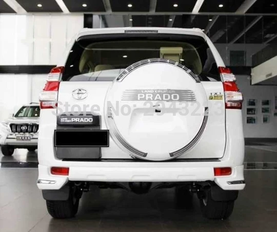 

For Toyota Cruiser Prado FJ150 2014-2017 High Quality White Color Rear Corner Bumper Skid Lip Protector Guard Covers 2Pcs/set
