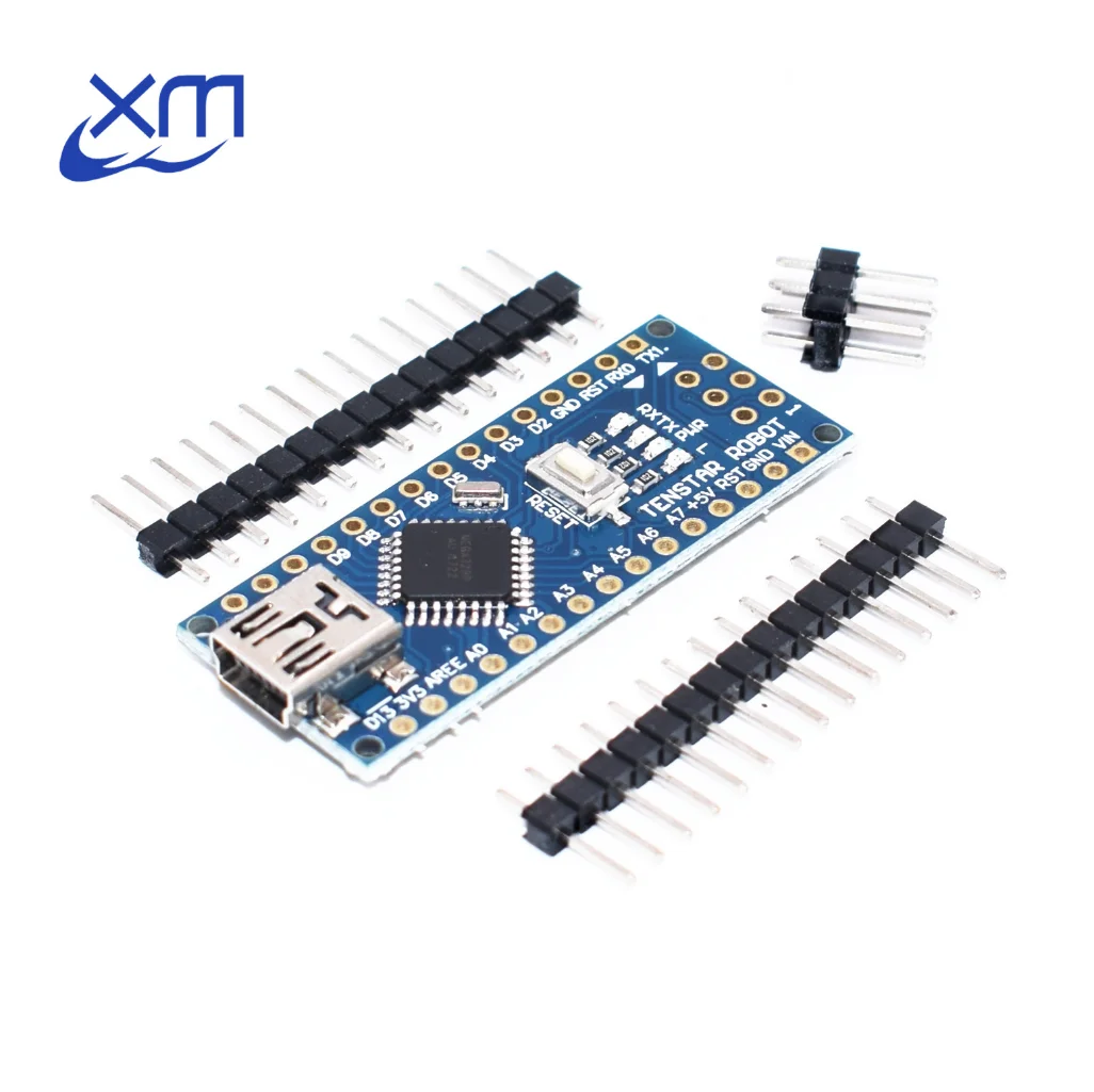 

1pcs Blue/Black/Red ATMEGA328/168P Nano V3.0 controller NANO V3 compatible nano CH340 USB driver NO CABLE For Arduino