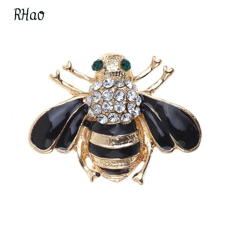 Alta calidad Bee Broches esmalte broches oro color Champagne rhinestone hijab Pasadores Juego de tronos Halloween joyas Alta calidad Bee Broches esmalte broches oro color Champagne rhinestone hijab Pasadores Juego de tronos Halloween joyas