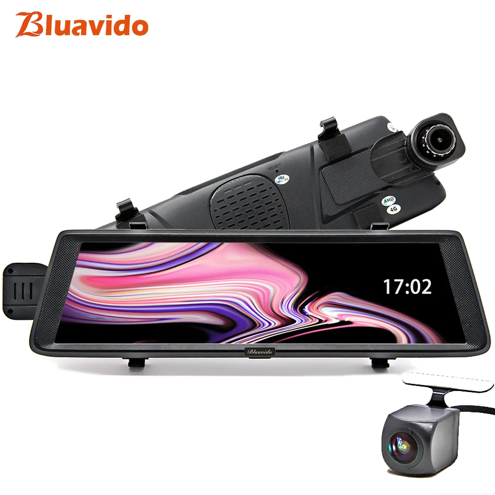 Buy Bluavido 10" 4G Android car mirror video recorder