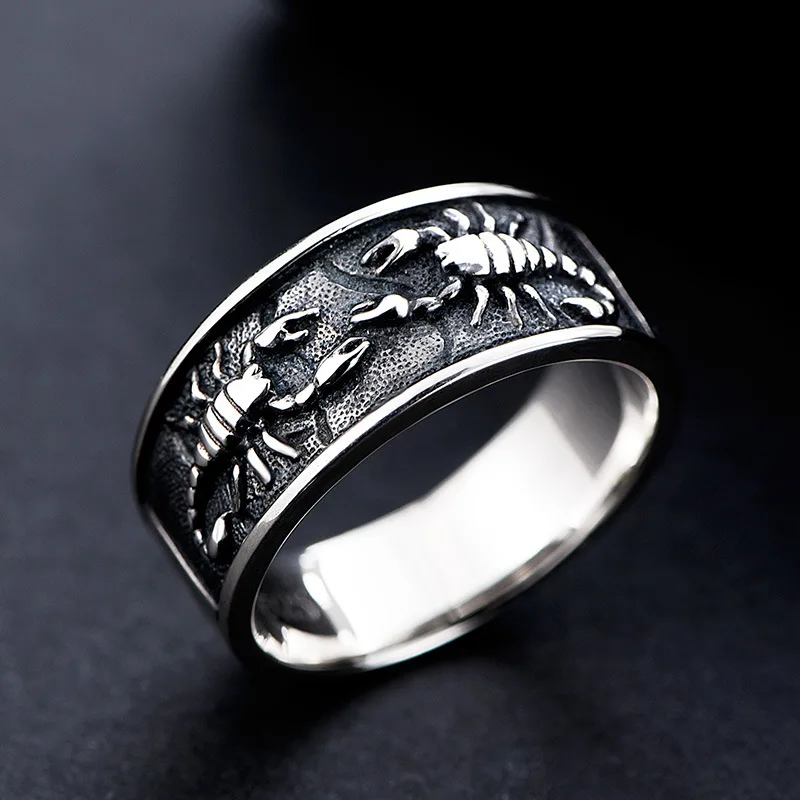 BLESS Scorpion Ring 925 y2k・ギャル・vkei・お兄系 925 silver king scorpion male han edition XueShengChao