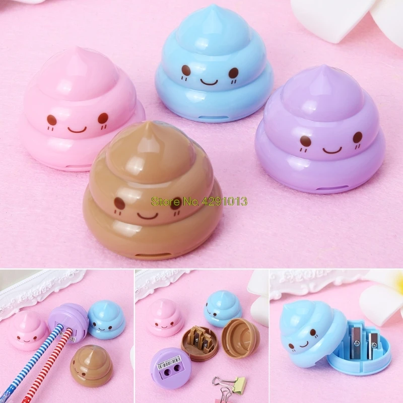 

Cute Shit Shape Pencil Sharpener For Student Office Stationery School Supplies Drop Shipping Support