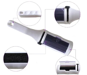 

1PC New Reusable Clothes Coat Sticky Lint Roller Dog Pet Hair Remover Dust Fluff Brush Home Rollling Cleaning Device OK 0155