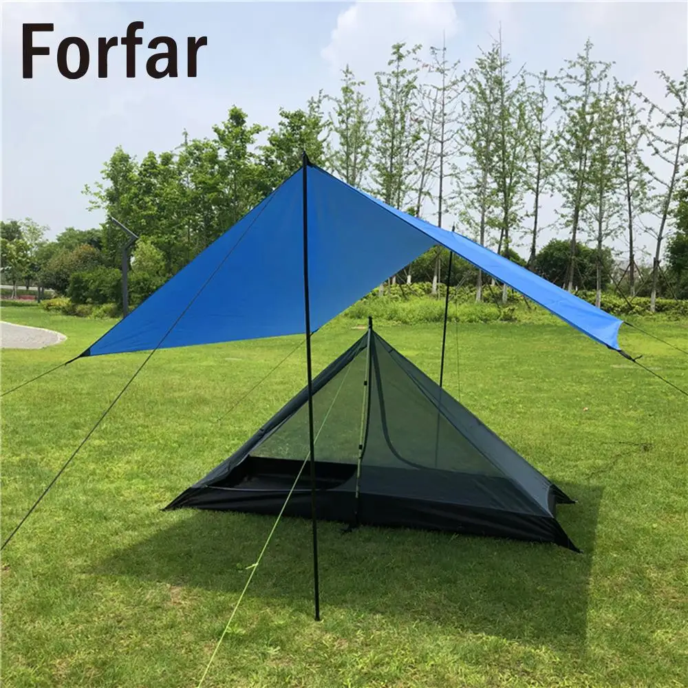 

16pcs PU4000 Camping tent Set Rodless Ultralight Oxford Cloth tents Folding Oudoor Hunting tent