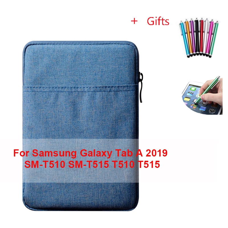 Чехол-сумка для samsung Galaxy Tab A 10,1 Wifi SM-T510 SM-T515 SM T510 T515 защитный экран для планшета чехол+ бесплатные подарки - Цвет: lan