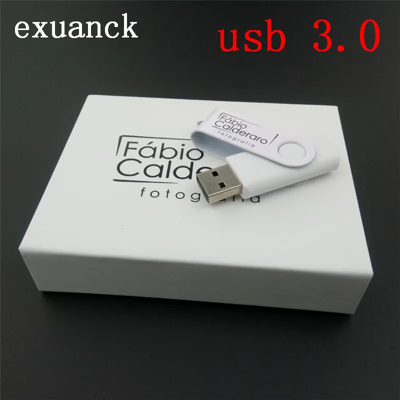 Металлические поворотные Usb-флешки Exuanck с логотипом на заказ Usb 3 0 4 ГБ 8 16 32 64