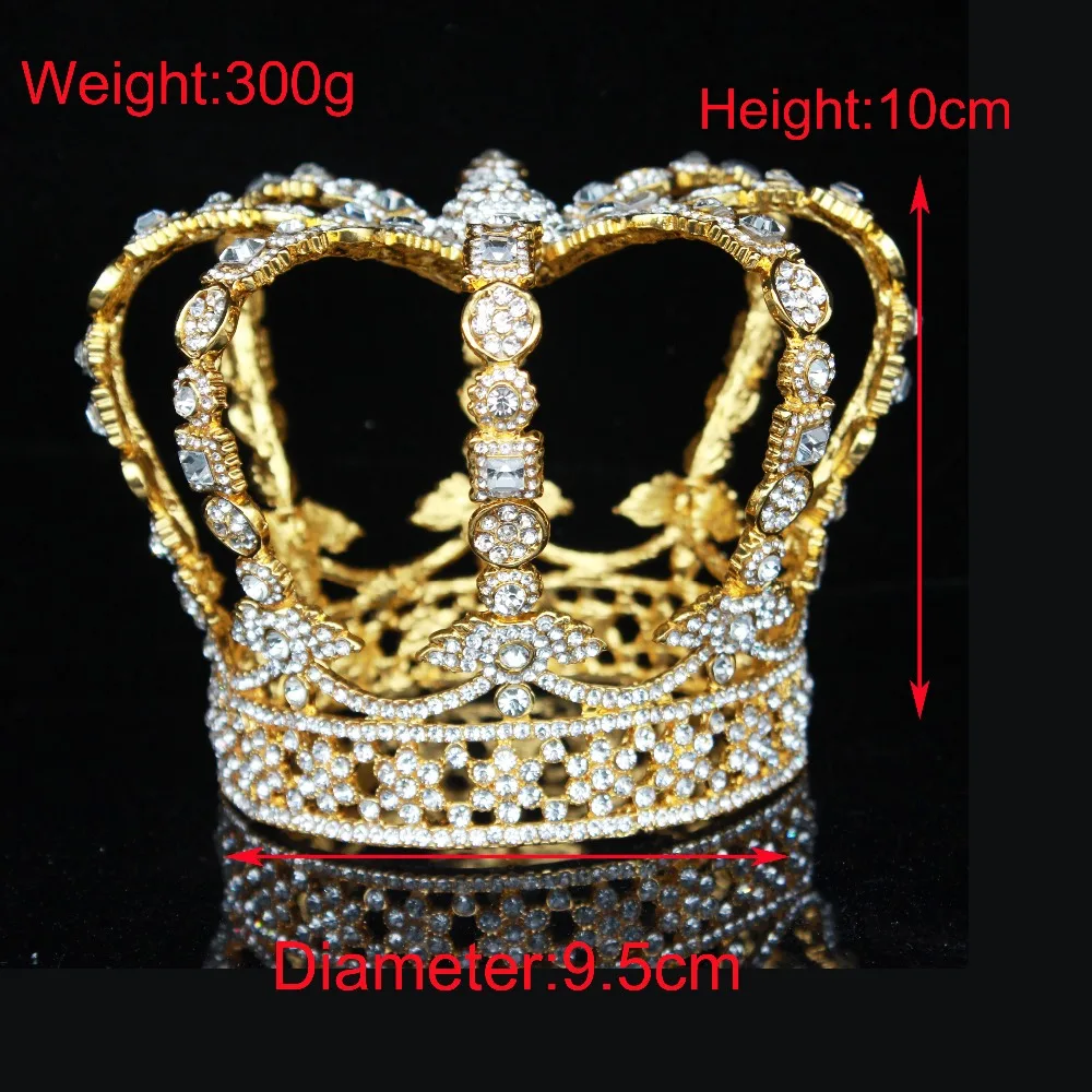 best bridal hair jewelry Gold Queen King Tiaras and Crowns Wedding Bridal Hair Jewelry Accessories ForWomen Headpiece Pageant Prom Diadem Hair Ornaments buy bridal hair jewelry