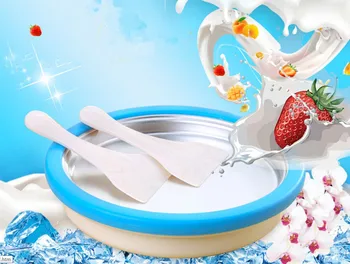 

Manual ice cream fried yogurt machine home large fried ice tray homemade single pot fried ice machine