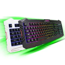 ОСТЬ СВЕТОДИОДНАЯ Подсветка Pro Gaming Keyboard USB Проводная Переключатель Полный Teclados Gamer Для LOL Компьютерная Периферия