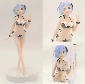 

9" Re: Zero Life in a Different World from Zero Anime Ram Rem Bikini EXQ ver. Boxed 22cm PVC Action Figure Model Doll Toys Gift