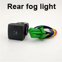 LED Spot Light Radar Parking Sensor Camera Recorder Monitor Fan P-Radar Switch Button Wire For Toyota Prado