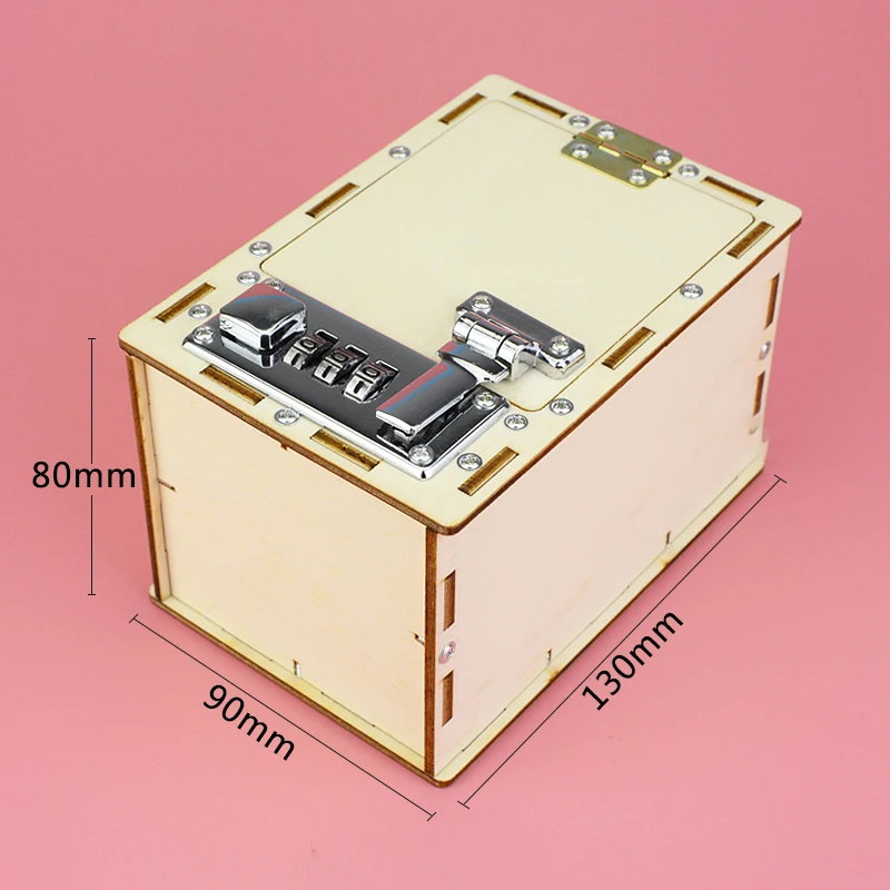 DIY машина пароль коробка модель делая набор инструментария для детей научный проект игрушечный эксперимент набор инструментов деревянные игрушки