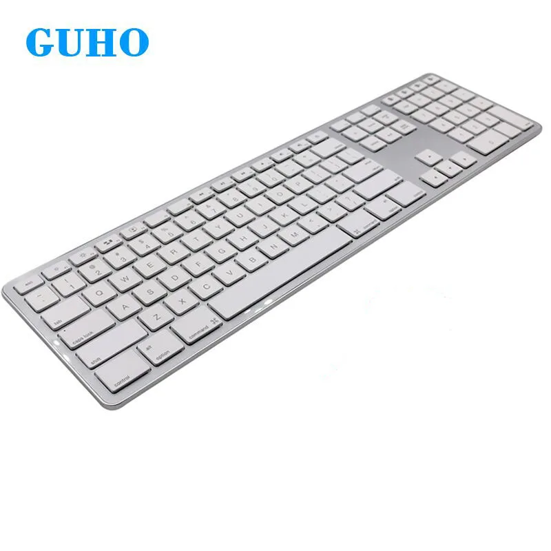 

GuHo Ultra Slim Bluetooth Wireless Keyboard 109 Keys Gaming Keyboard Teclado Mecanico for mi pad4 Office Use with Keyboard Cover