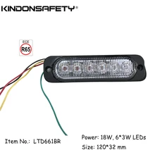 50 шт экспресс! ECE R65 одобренный 18 Вт тонкий светодиодный стробоскопический светильник/Автомобильный предупреждающий светильник/Varningsljus/светодиодный flitser/strobelys