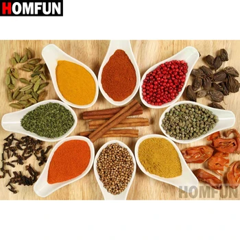

HOMFUN Full Square/Round Drill 5D DIY Diamond Painting "Kitchen seasoning" 3D Diamond Embroidery Cross Stitch Home Decor A18659
