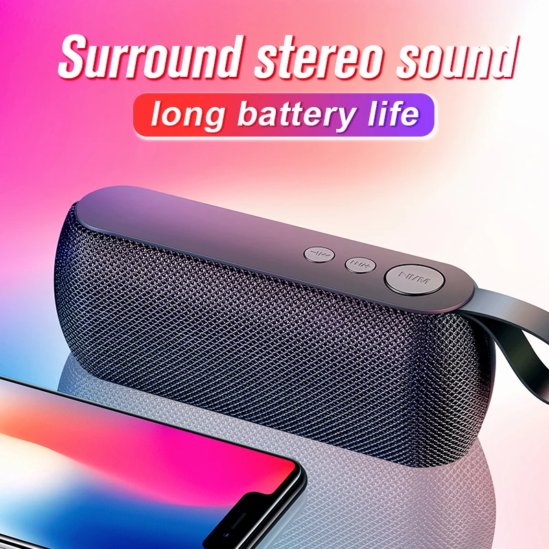 

SANLEPUS HIFI Portable wireless Bluetooth Speaker Stereo Soundbar TF FM Radio Music Subwoofer Column Speakers for Computer Phone