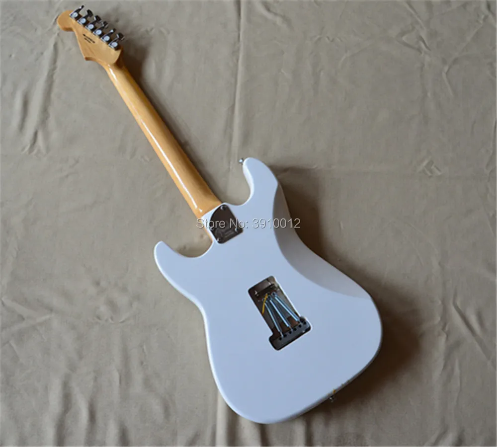 New White Electric Guitars ST  Free Shipping Small double shake guitare