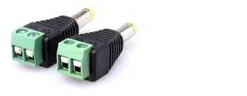 

10Pcs Male DC Power Plug Connector 2.5mm x 5.5mm 5.5*2.5mm (Screw Fastening Type) Needn't Welding DC Plug Adapter