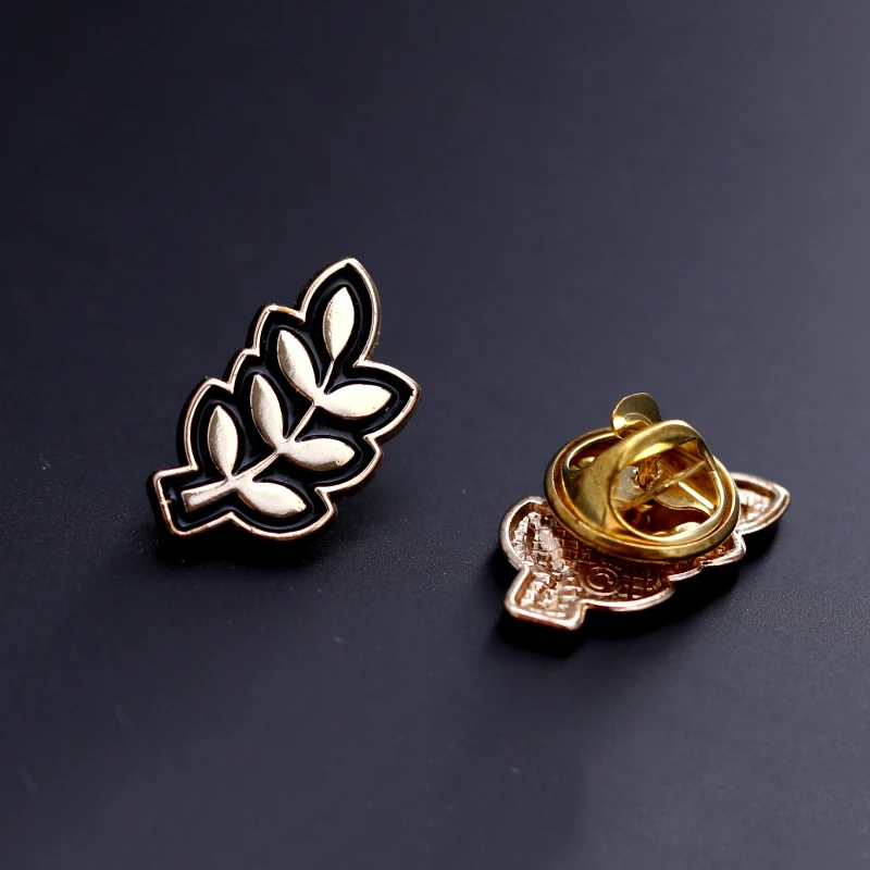 Mdiger Simple Leaf Brooches for Men Wedding Marriage Coat Brooch Pins