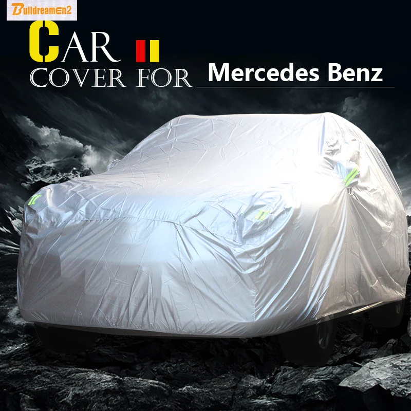 Buildreamen2 Car Cover SUV Sun Rain Snow Scratch Resistant Dust Cover Waterproof For Mercedes Benz GLS