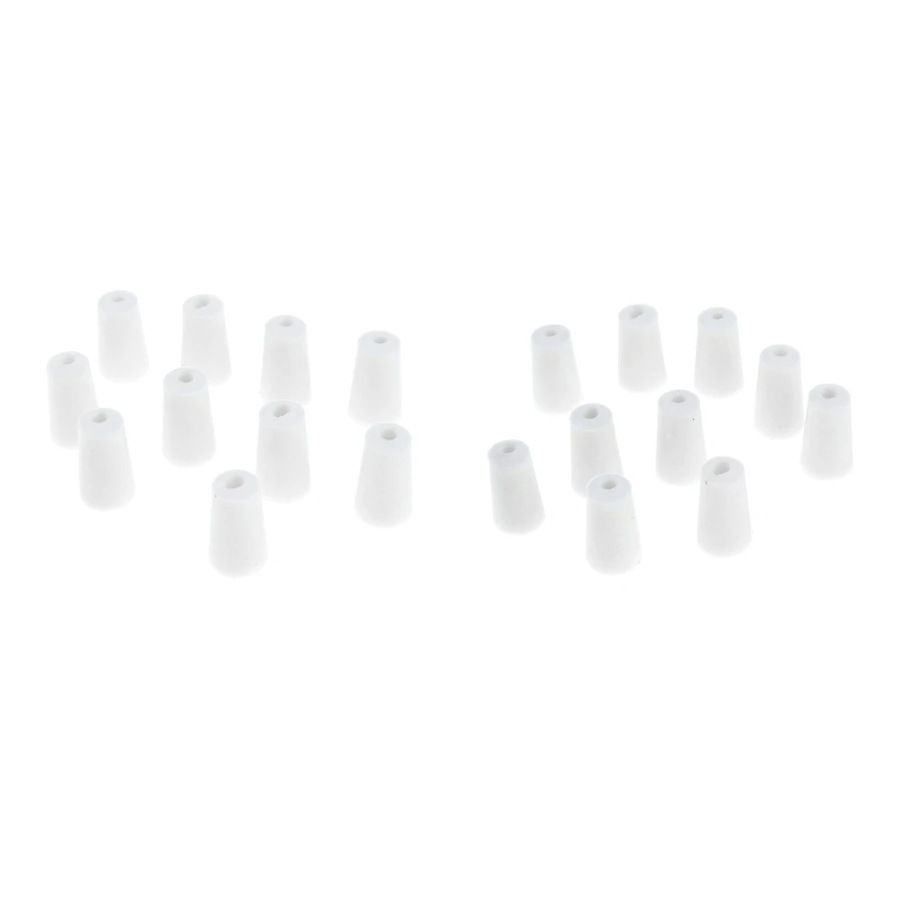 20 Pieces Rubber Stopper Bungs for 15mm Flask Test Tubes Laboratory Supplies