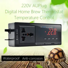 Цифровой термостат с микрокомпьютером, 220 В, штепсельная вилка стандарта Австралии, домашний регулятор температуры для пивоварения, обогрева, охлаждения, пивоварения, пива