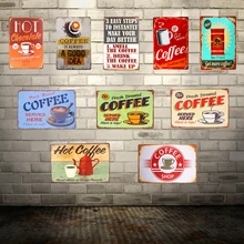 Винтажная металлическая жестяная вывеска, домашние декоративные кофейные тарелки, кафе, меню, магазин, паб, бар, домашний Настенный декор, кофейная табличка