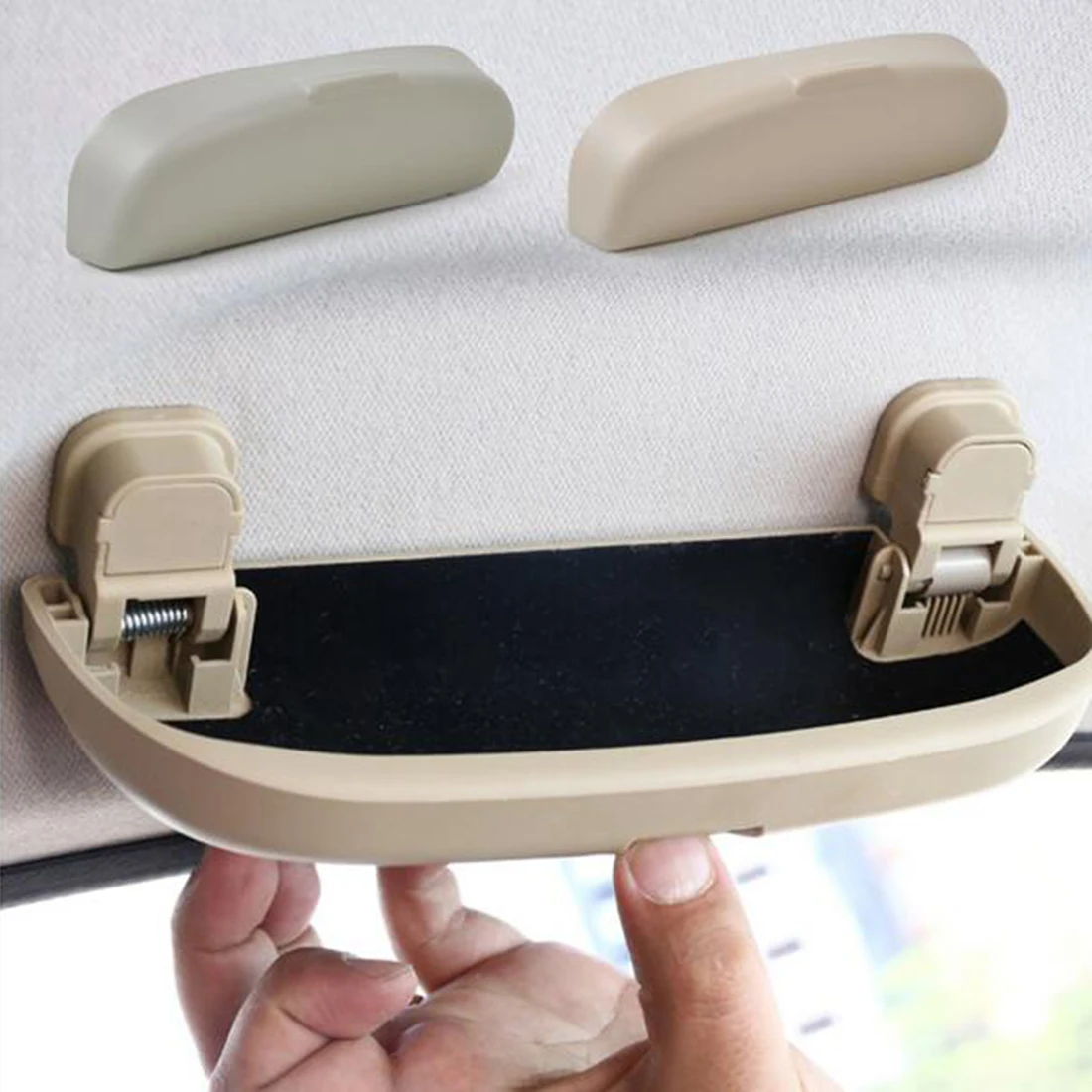 

Dewtreetali New Arrival Storage Box Autos Parts Sunglass Eye Glasses Holder Box Case For Jeep Renegade 2014 2015 2016