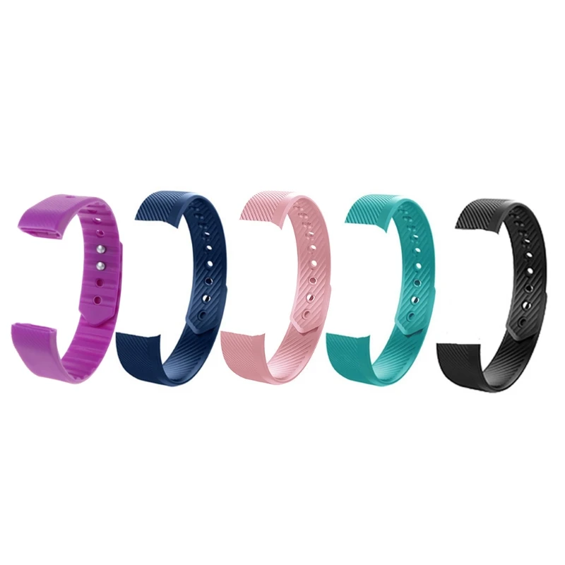 

1 PC Silicone Watchband Buckle Strap Replacement For ID 115 Smart Watch Bracelet