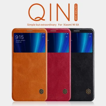 

For Xiaomi Mi 6X Case Xiaomi MI6X MI 6 X Leather Case NILLKIN Business PU Back Cover Mobile Phone Bags Cases Protective coque