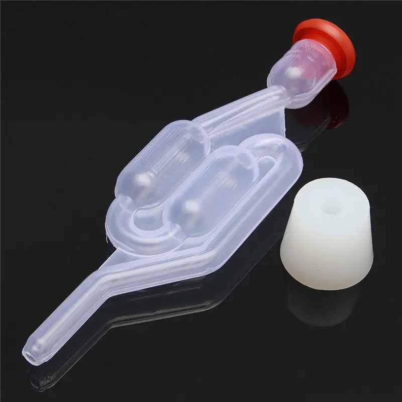 Airlock Homebrew Air Lock Bubble Grommet One way Exhaust Water Seal