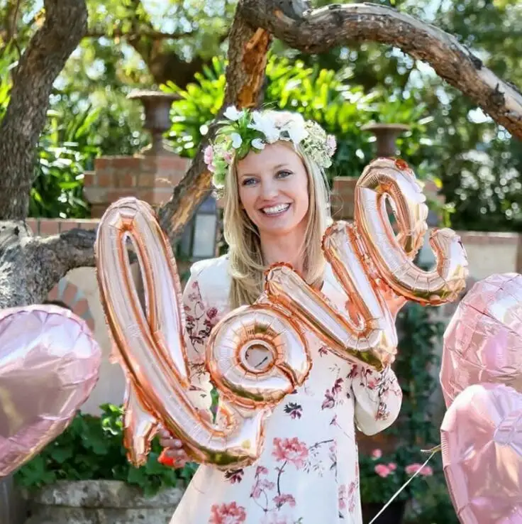 

Rose Gold Balloon Love Balloon Ballons Birthday Valentines Day Baloons Birthday Gift Big Giant Wedding Party Decoration