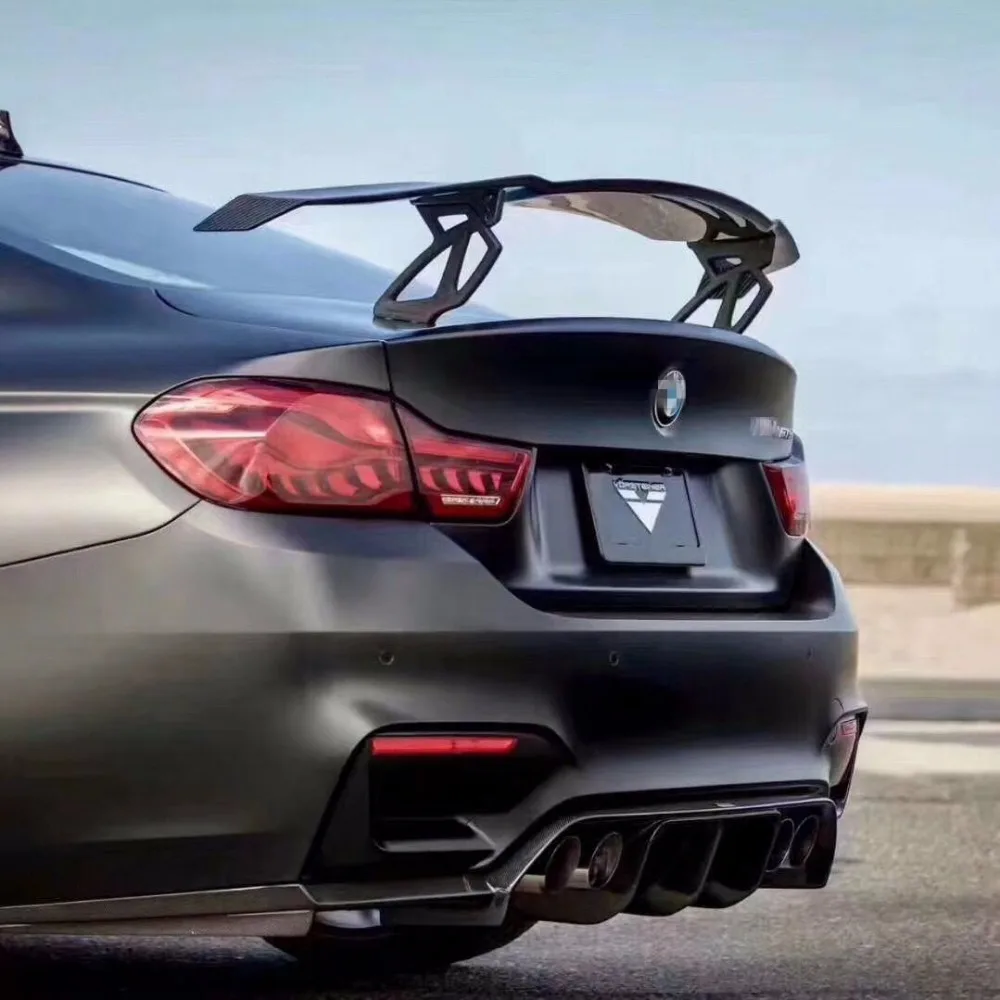 

F80 M3 F82 M4 M5 M6 Vorsteiner style Track GT carbon fiber Rear Trunk Roof Lip Spoiler Window Wing for BMW F80 M3 F82 M4 2014UP