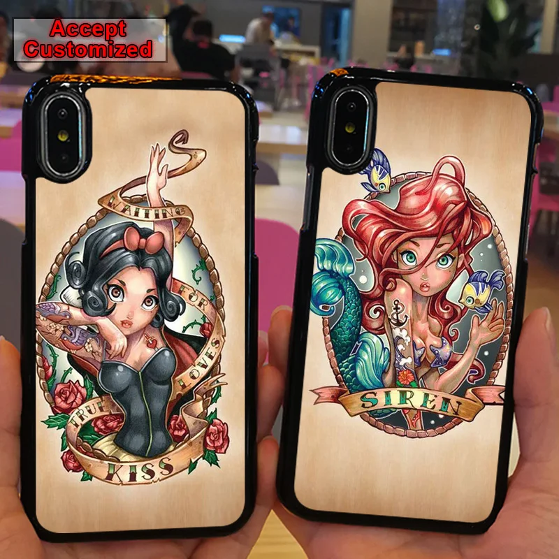 

Snow White Ariel Tiana Princess Shell Case for Samsung Galaxy Note 8 9 Cover for Samsung Galaxy S8 S9 Plus S6 S7 Edge