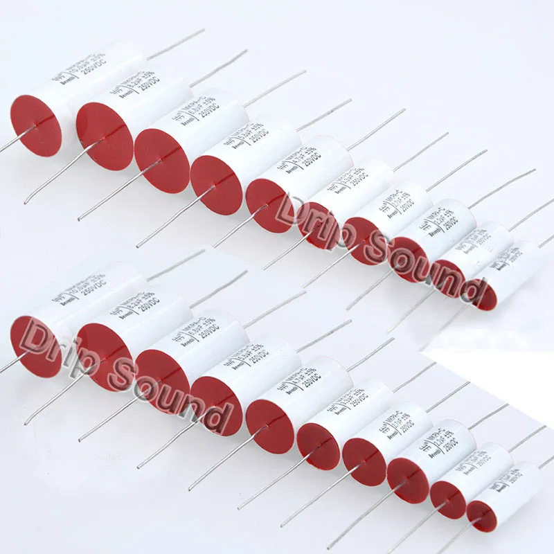 

2pcs 8.2uF-47uF 250V Speaker Frequency Divider Amplifier Crossover Filter Metallized Polypropylene Film Non-Polarity Capacitor