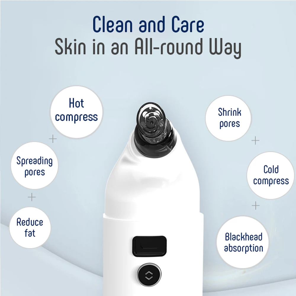 

Blackhead Remover Skin Care Pore Vacuum Acne Pimple Removal Water Circulation Vacuum Suction Tool Facial Machine Face Clean